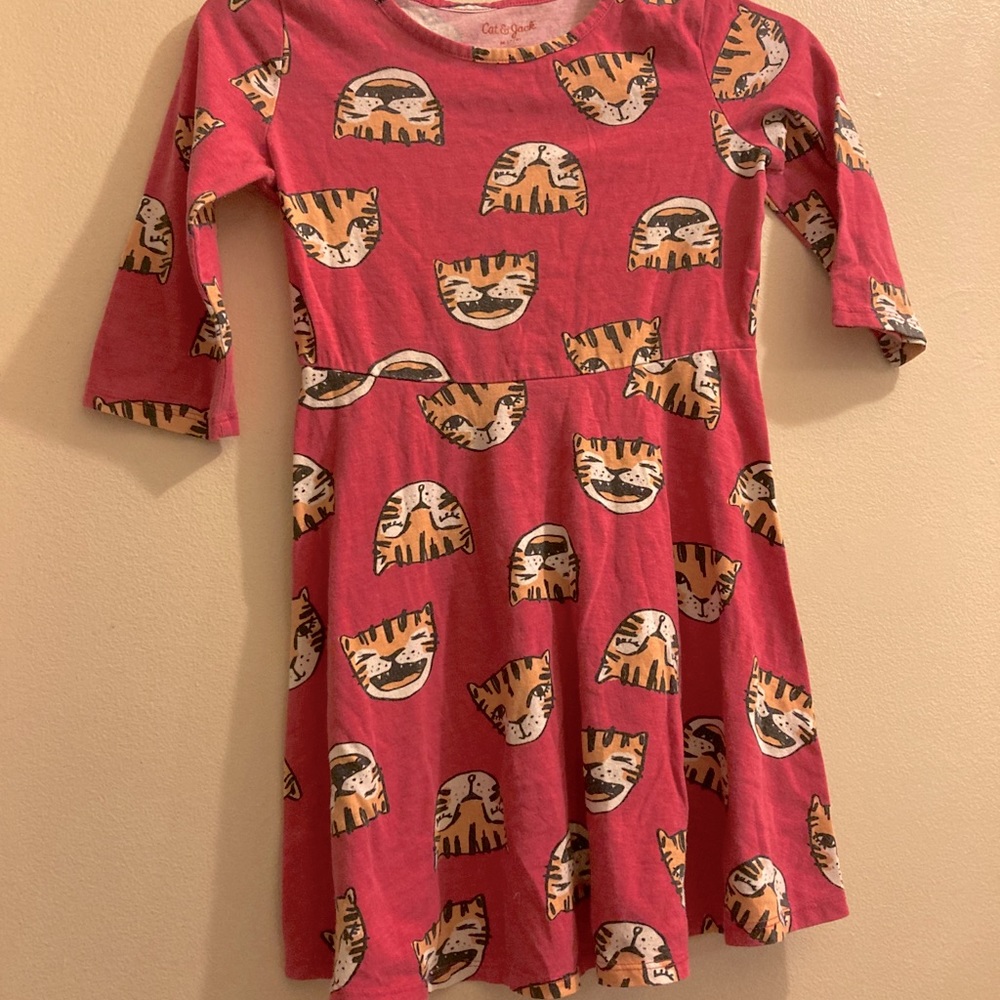 Cat & Jack Girls M 7/8 Cat Dress